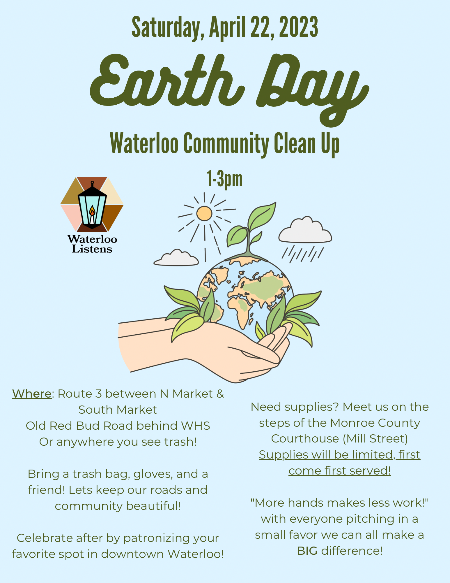 Earth Day Waterloo Community Clean Up - City of Waterloo, IL