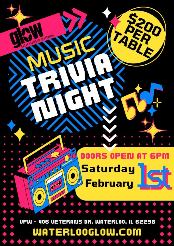 glow trivia flyer