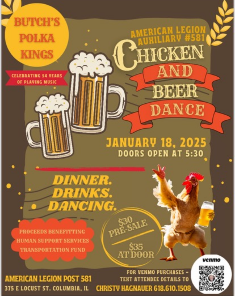 HSS Chicken & Beer Dance Event Flyer